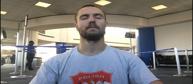 Meditation to conserve energy at the Airport