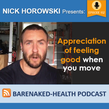 Appreciation of feeling good when you move